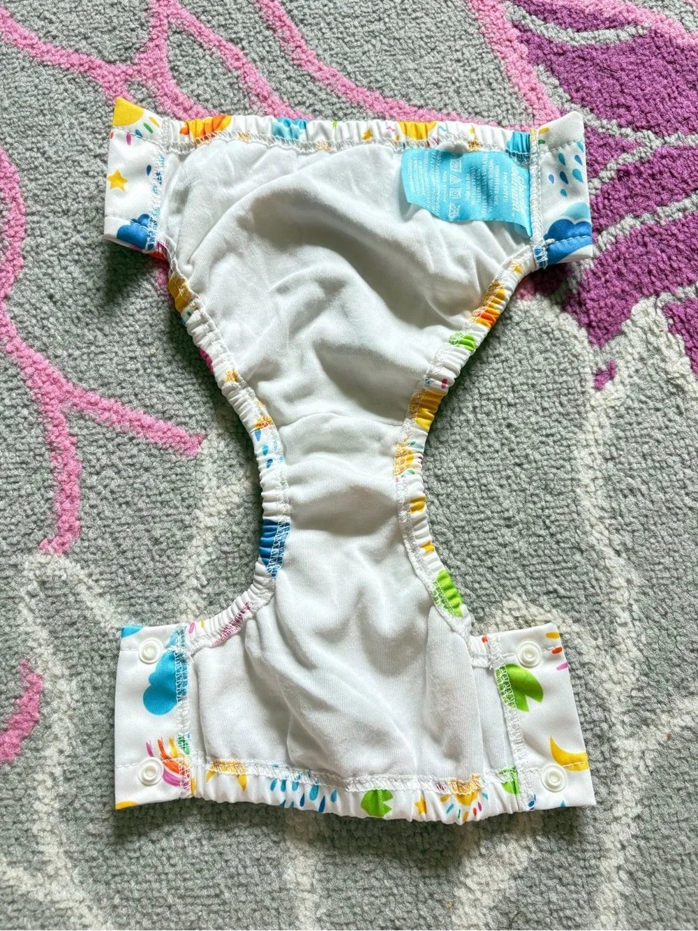 Charlie Banana Spring Print “Hello Sunshine” Swim Diaper with Snaps 16-28 lbs